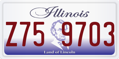 IL license plate Z759703