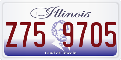 IL license plate Z759705