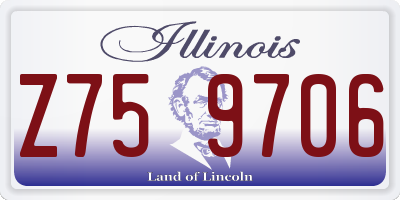 IL license plate Z759706