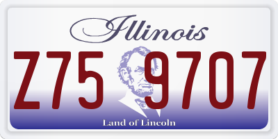 IL license plate Z759707