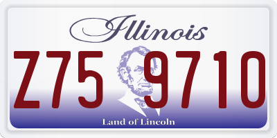 IL license plate Z759710