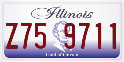 IL license plate Z759711