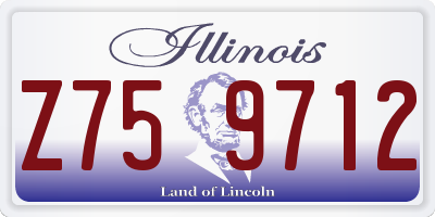 IL license plate Z759712