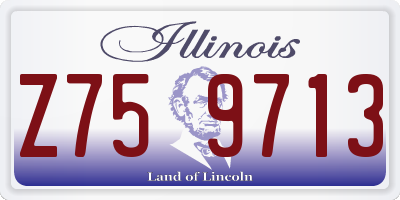 IL license plate Z759713