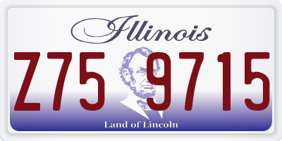 IL license plate Z759715