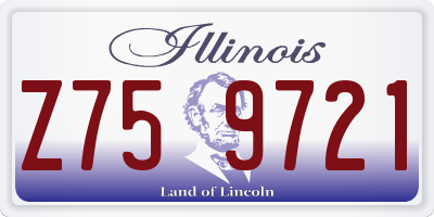 IL license plate Z759721