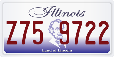 IL license plate Z759722
