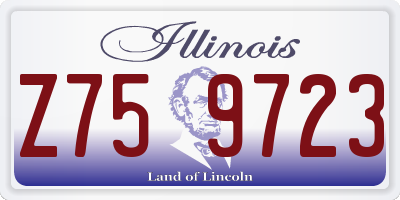 IL license plate Z759723
