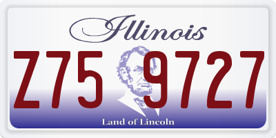 IL license plate Z759727