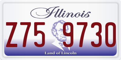 IL license plate Z759730