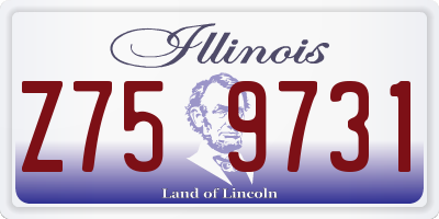 IL license plate Z759731
