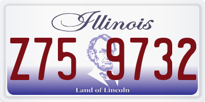 IL license plate Z759732
