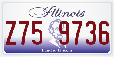 IL license plate Z759736