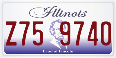 IL license plate Z759740