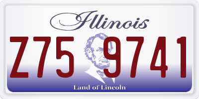 IL license plate Z759741