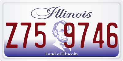 IL license plate Z759746