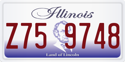 IL license plate Z759748