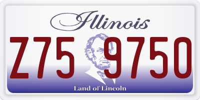IL license plate Z759750