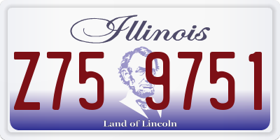 IL license plate Z759751