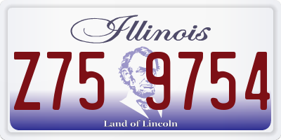 IL license plate Z759754