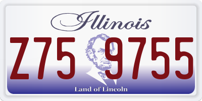 IL license plate Z759755