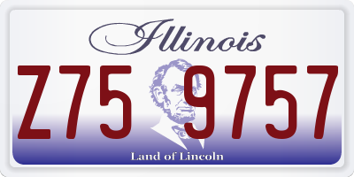 IL license plate Z759757