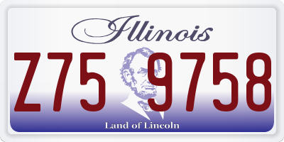 IL license plate Z759758