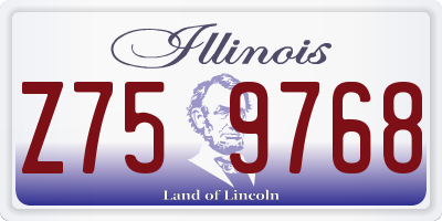 IL license plate Z759768