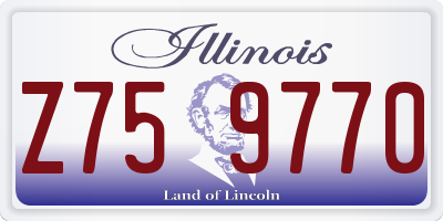 IL license plate Z759770