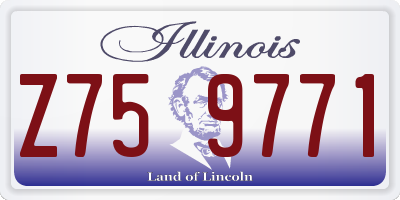 IL license plate Z759771