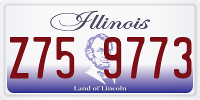 IL license plate Z759773