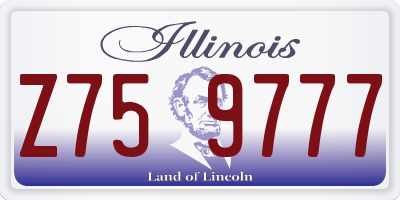 IL license plate Z759777