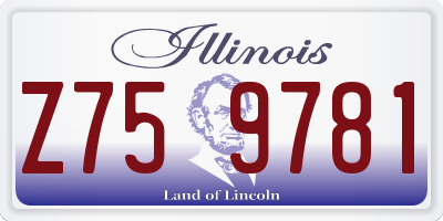 IL license plate Z759781