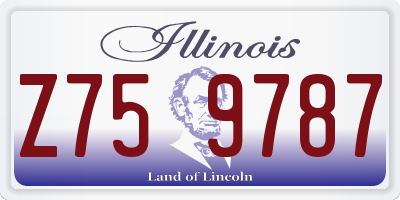 IL license plate Z759787