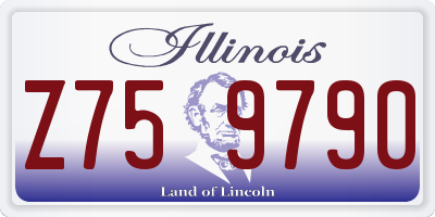 IL license plate Z759790