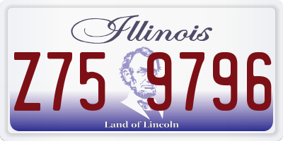 IL license plate Z759796