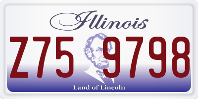 IL license plate Z759798