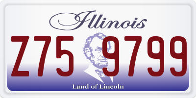 IL license plate Z759799