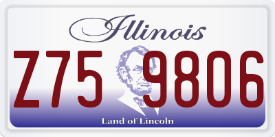 IL license plate Z759806