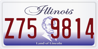 IL license plate Z759814