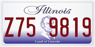 IL license plate Z759819