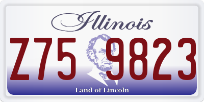 IL license plate Z759823