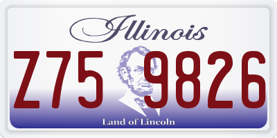 IL license plate Z759826