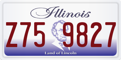 IL license plate Z759827