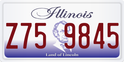 IL license plate Z759845