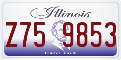 IL license plate Z759853
