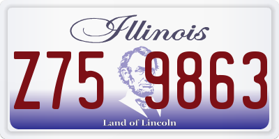 IL license plate Z759863