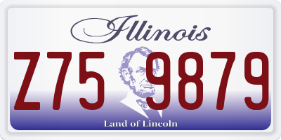 IL license plate Z759879