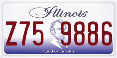 IL license plate Z759886