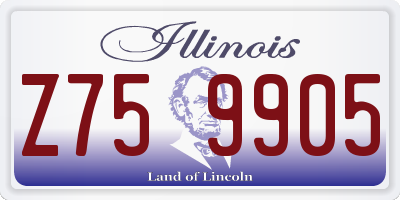 IL license plate Z759905